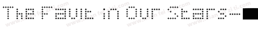 The Fault in Our Stars字体转换